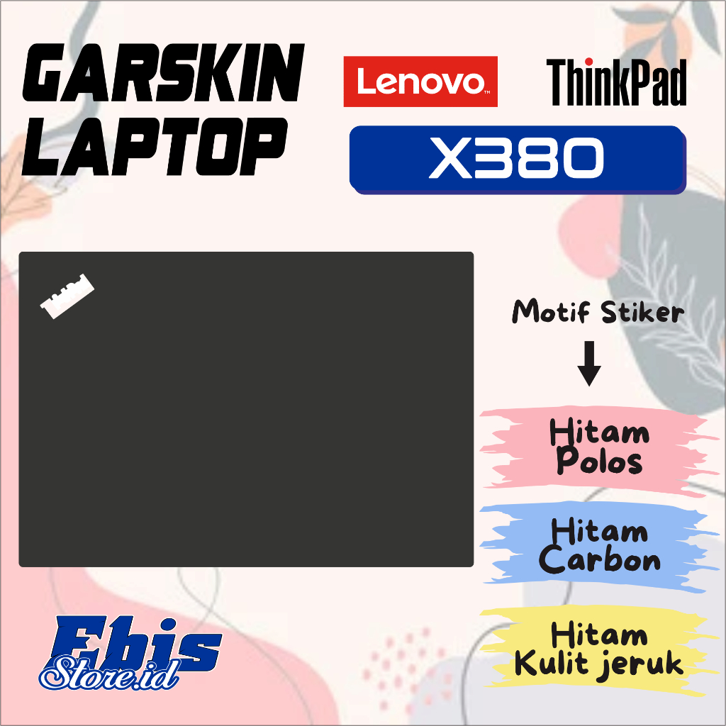 Lenovo X380 Thinkpad แล็ปท็อป Garskin