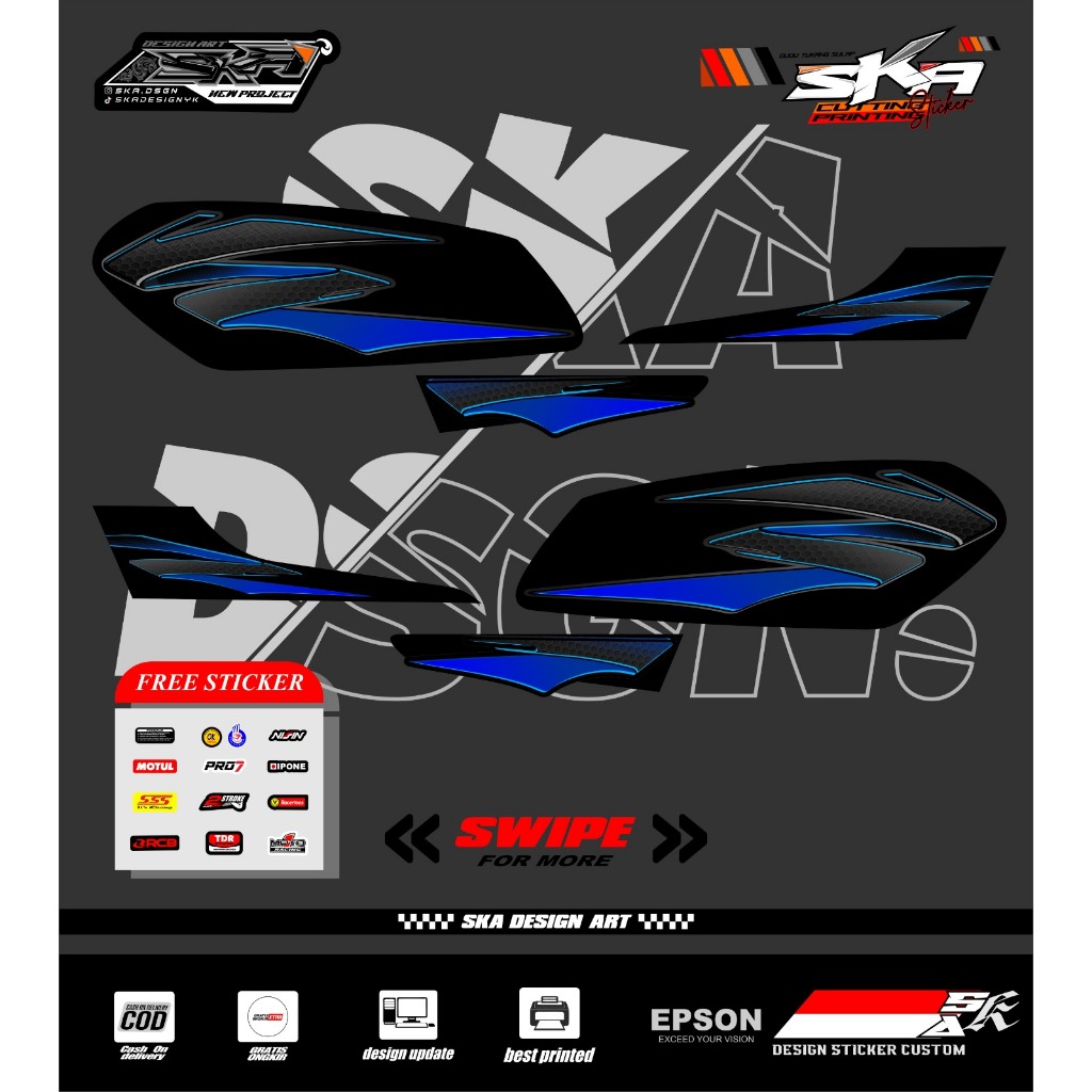 STRIPING STICKER TANK FULL SET RX SPECIAL RX S RX SPECIAL YT 115 PREMIUM VARIATION