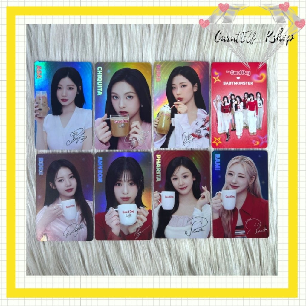 PHOTCARD BABYMONSTER X GOOD DAY VER.2 อย่างเป็นทางการ