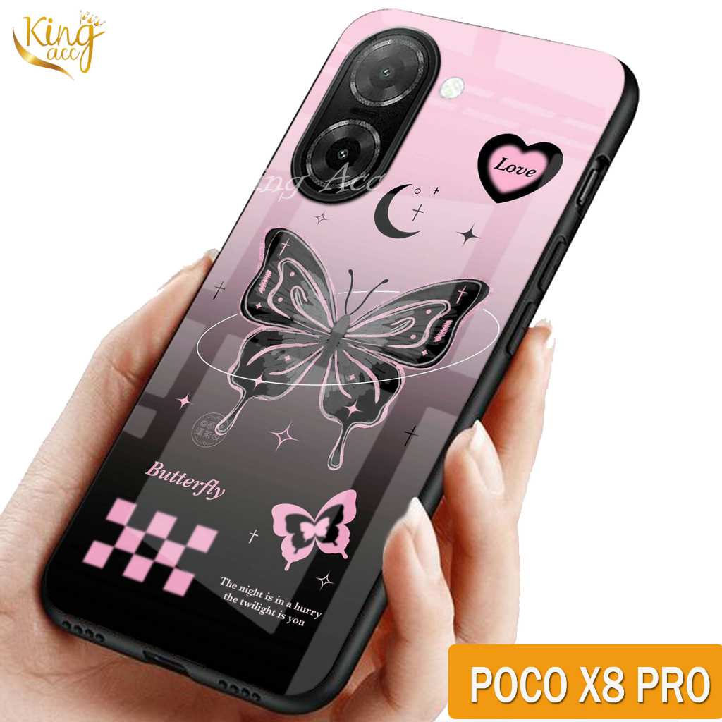 HP Glitter Glass เคสโทรศัพท์สําหรับ POCO X8 PRO - เคสโทรศัพท์ Infinix POCO X8 PRO - K58