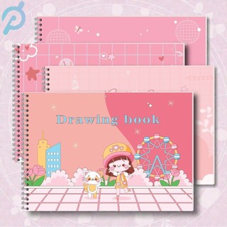 Sketchbook Spiral A4 – Buku Gambar Cute Anak & Dewasa, 100gsm, Isi 60 Halaman