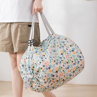 Tas Belanja Lipat Travel Resleting Ringan Serbaguna Bahan Polyester