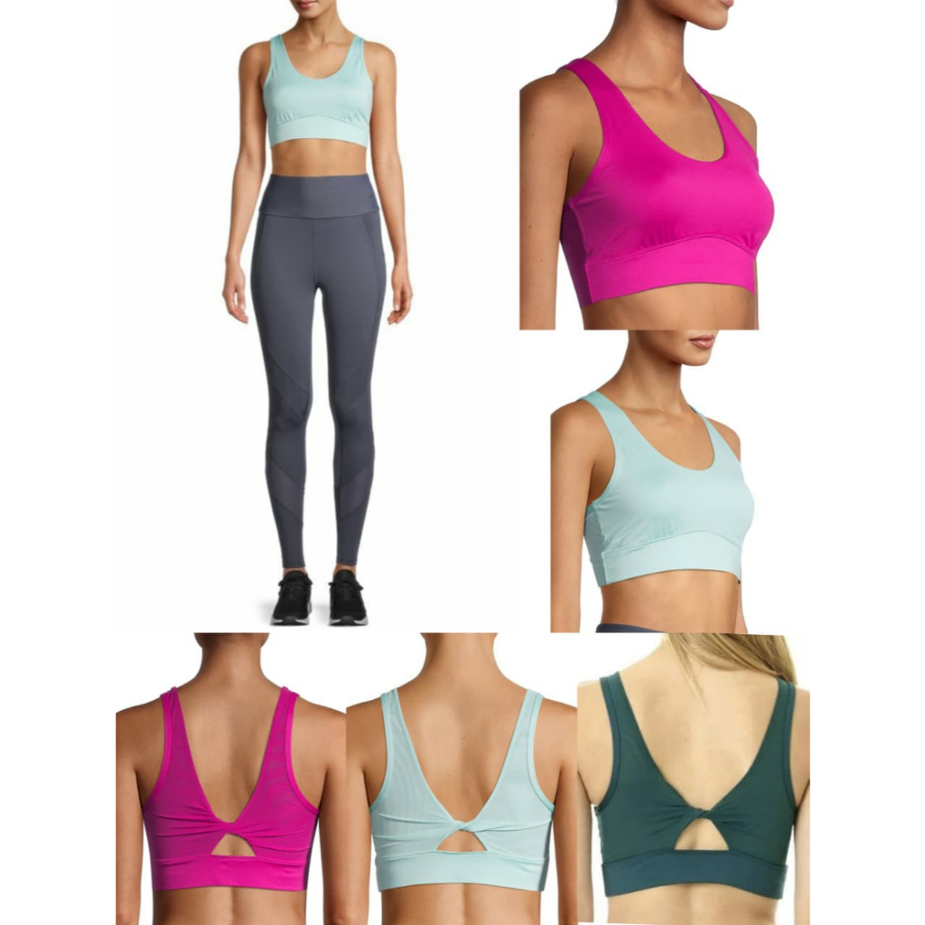 Avia Womens Low Support Twist Back Sports Bra - 2431