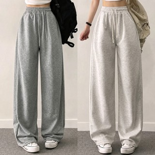 Sweatpants Loose Highwaist Celana Panjang Daily Wanita Nyaman Soft Lembut Tebal