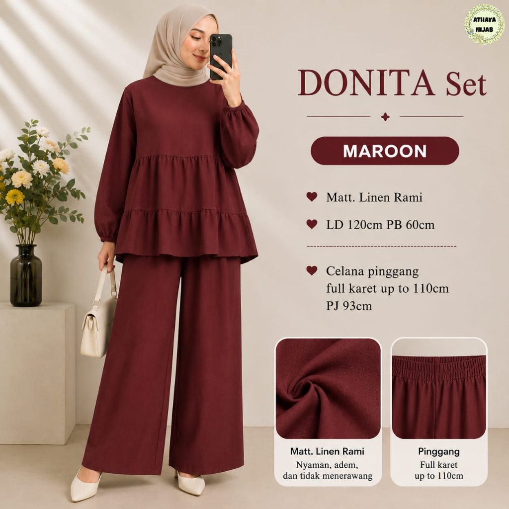 HQ DONITA SET เสื้อผ้าผู้หญิงจาก AtHAYA FASHION STORE