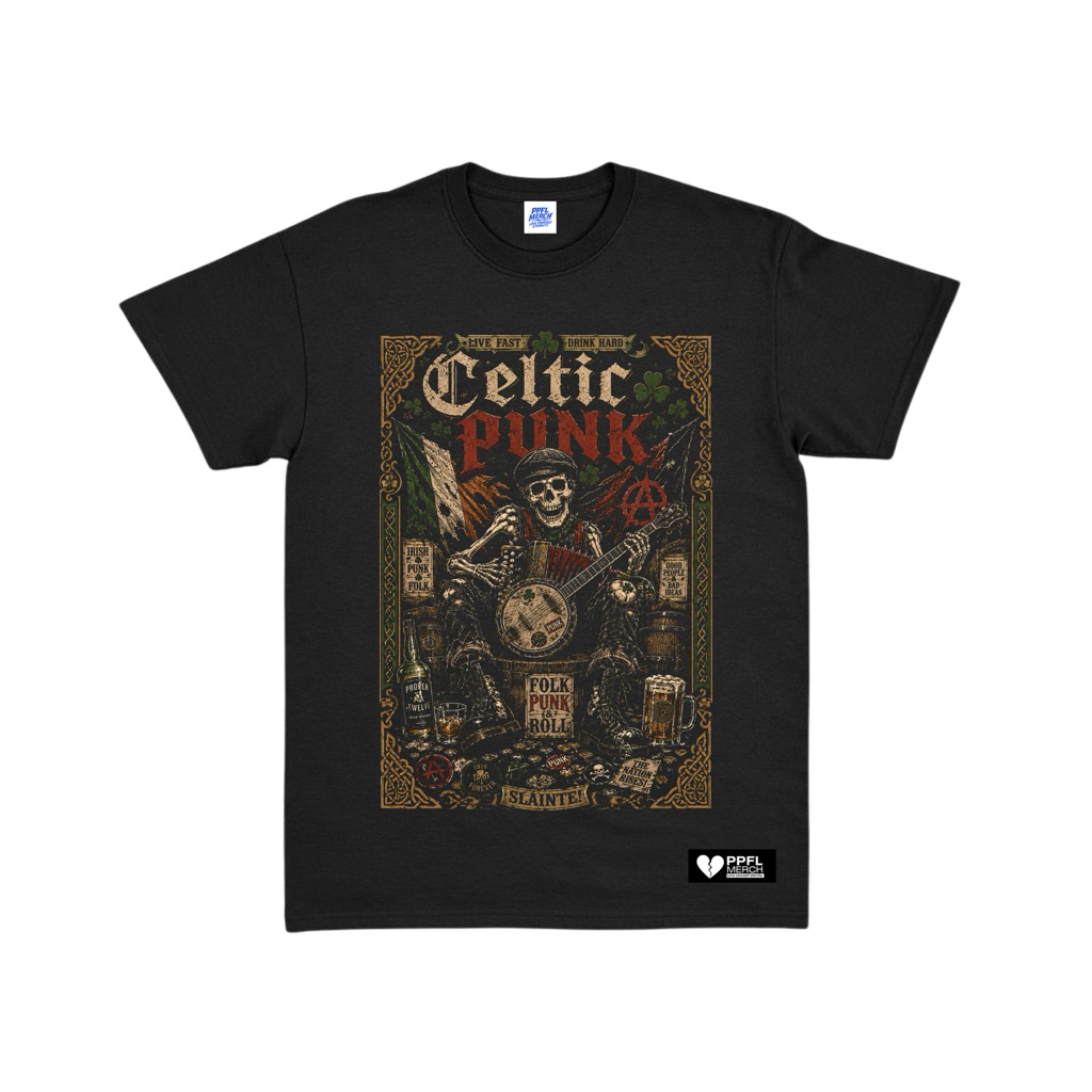 เสื้อยืด PPFL Merch Celtic Punk | เสื้อยืดเซลติกพังก์