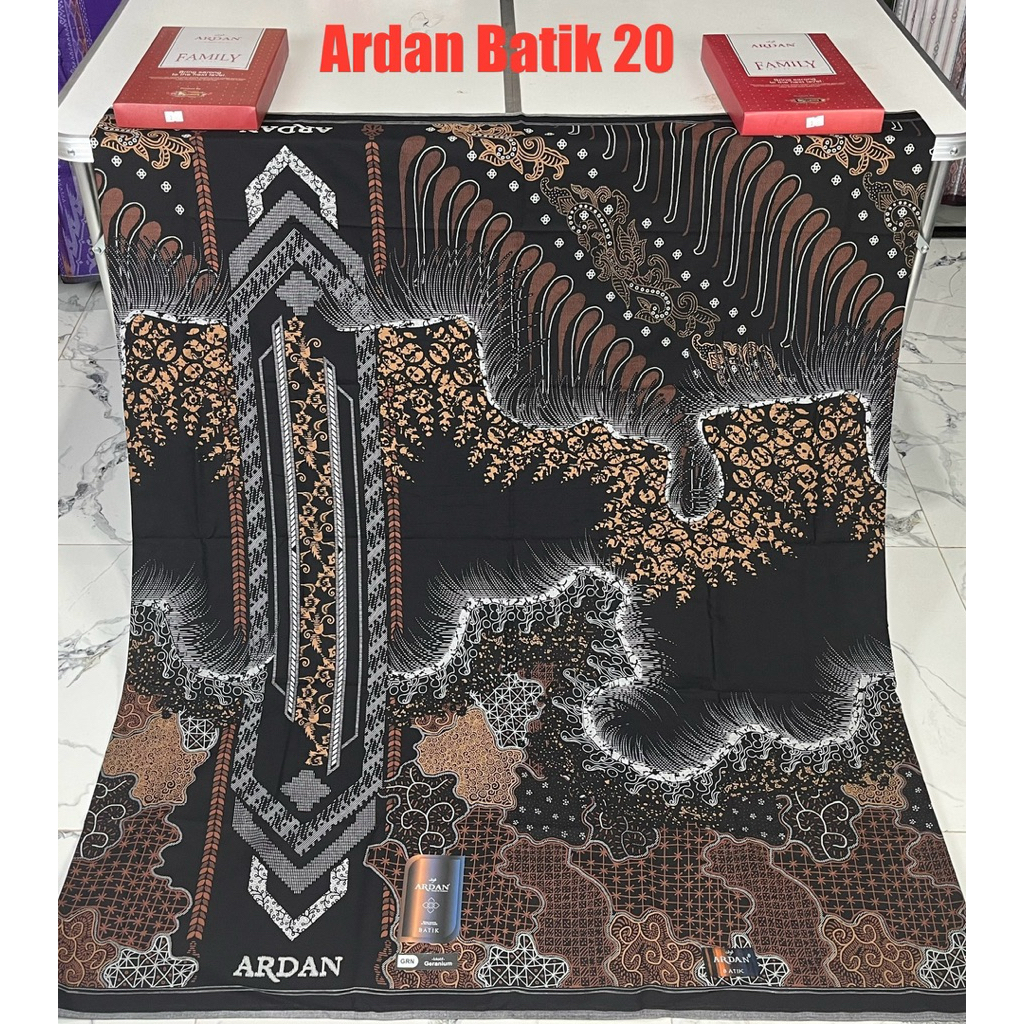 ARDAN BATIK FAMILY ARDAN SGJ/JKM/JSG/GOLD เบอร์ ผลิตภัณฑ์ KETCUBUNG พิเศษ 1 ชิ้น สีดํา
