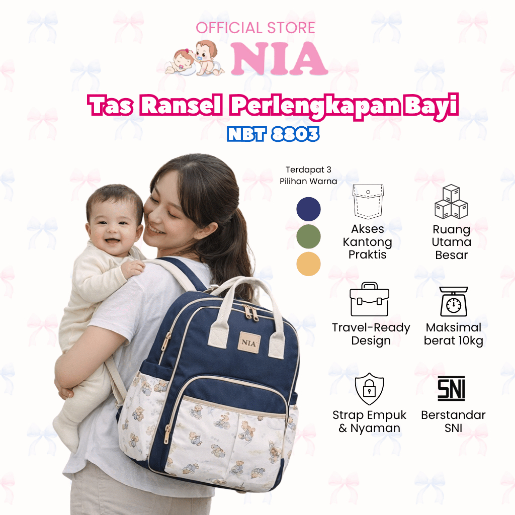 NIA กระเป๋าเป้เด็ก NBT 8803