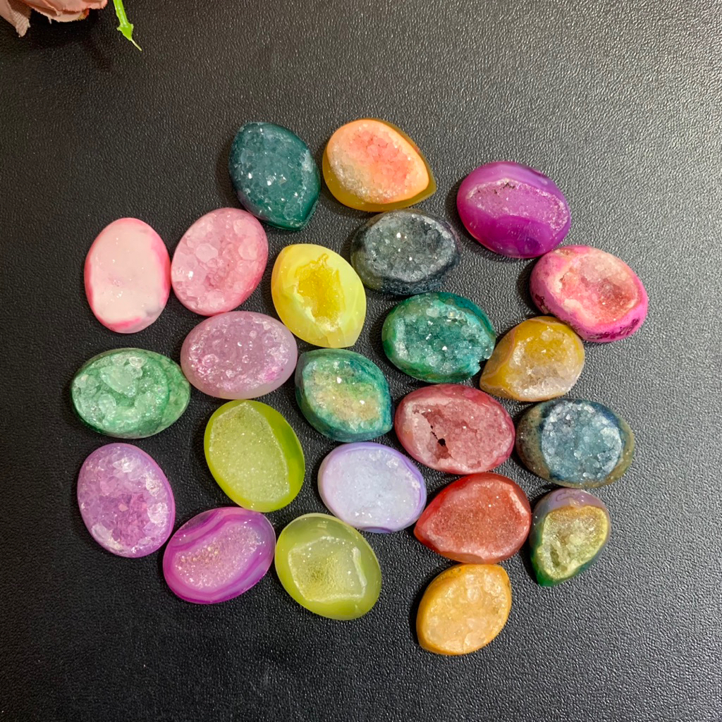 Druzy agate ย้อม 2 ซม