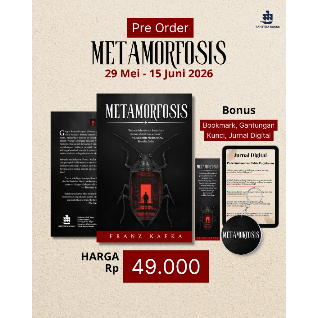สั่งซื้อล่วงหน้า Metamorphosis Book - Franz Kafka - หนังสือ Bhatera - Bumifiksi