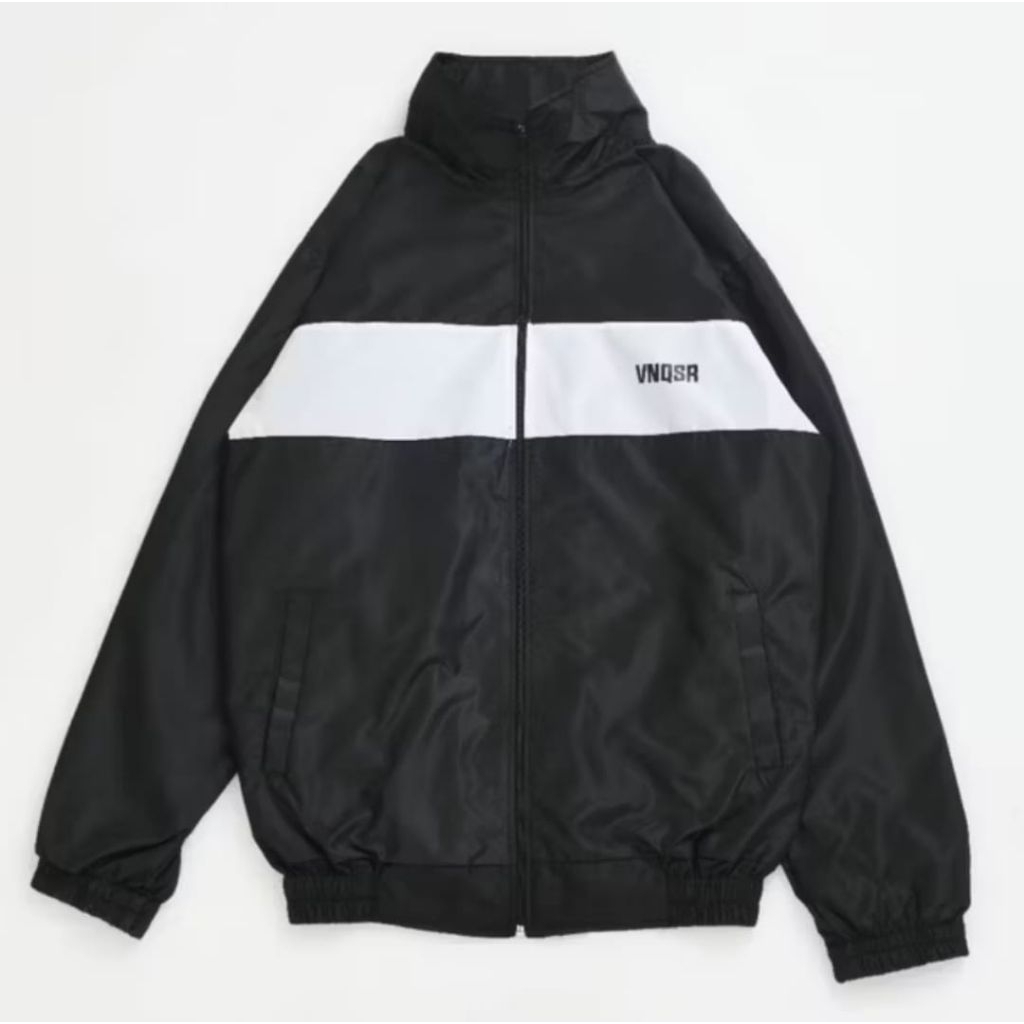 Vintage Parasite Tracktop Jacket สําหรับผู้ชายและผู้หญิงกันน้ํา Casual Windbreaker Tracktop Jacket