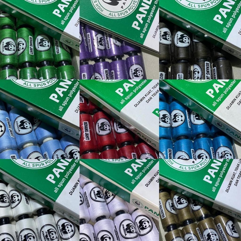 PANDA BRAND 500 YARDS SEWING THREAD PER DOZEN PART 2