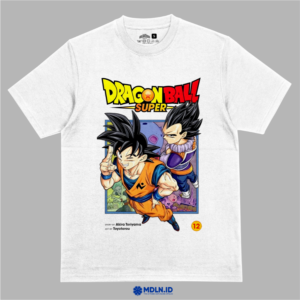 KATUN Goku X Vegeta Dragon Ball Z อะนิเมะเสื้อยืดลําลองทําจากผ้าฝ้ายหวี 24 วินาทีพรีเมี่ยม