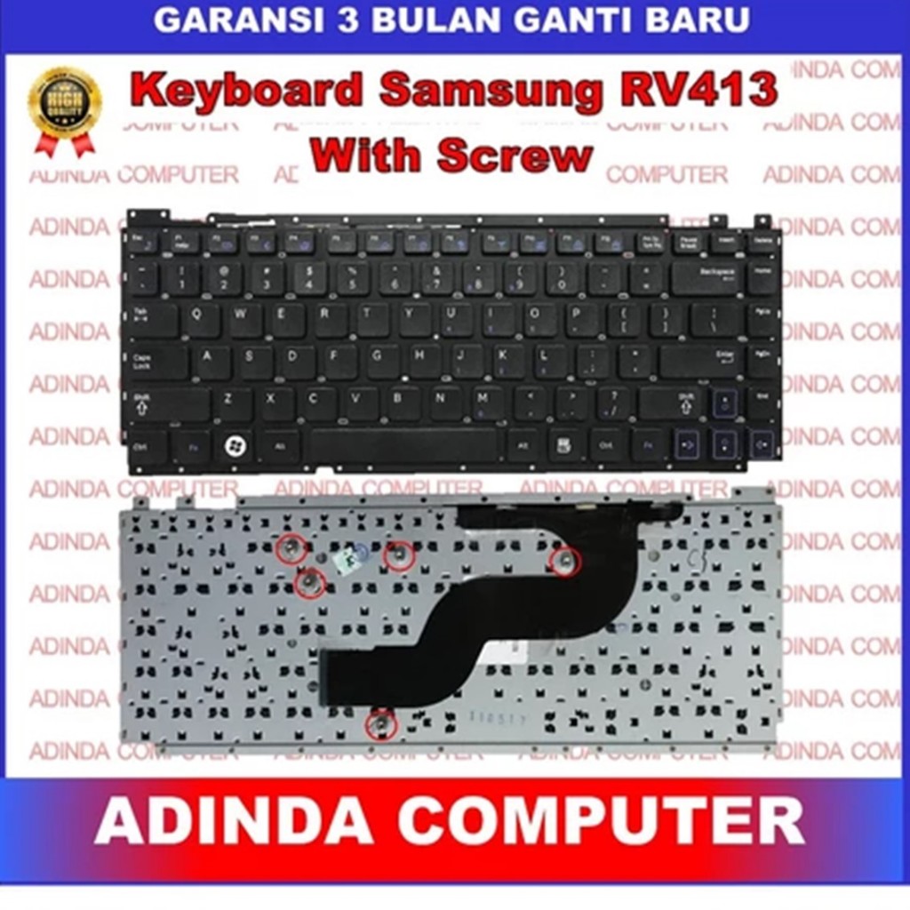 คีย์บอร์ด Samsung RV413 พร้อมสกรู