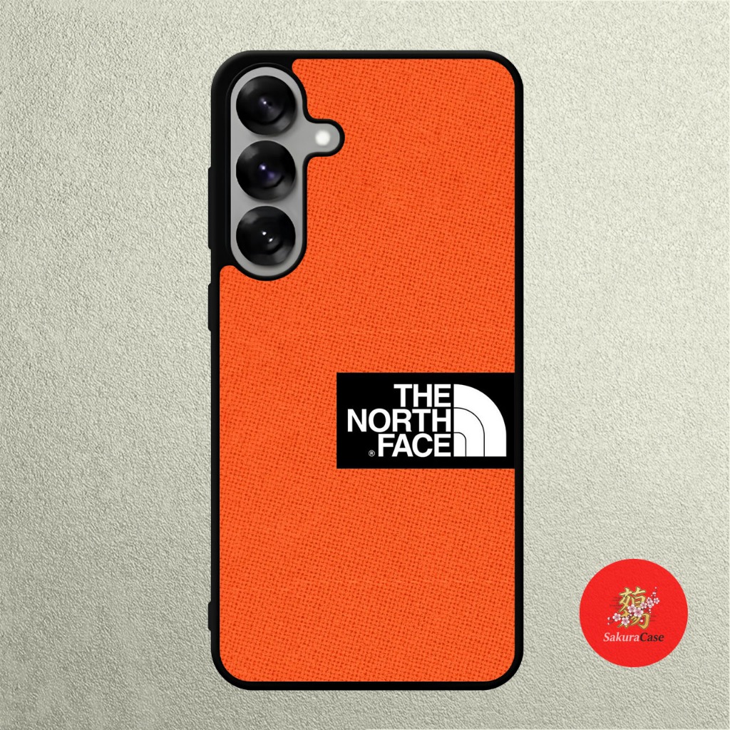 เคส SAMSUNG A57 A56 A37 A36 A50 A50 A51 A52 A53 A54 A55 ยาง Softcase North Face สีส้ม