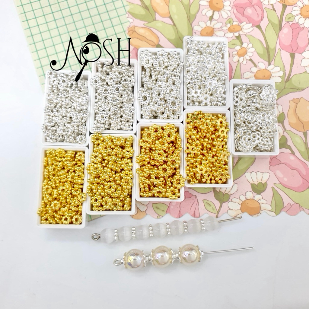 ลูกปัด DIY Flower Spacer 4mm, 5mm, 6mm, 7mm