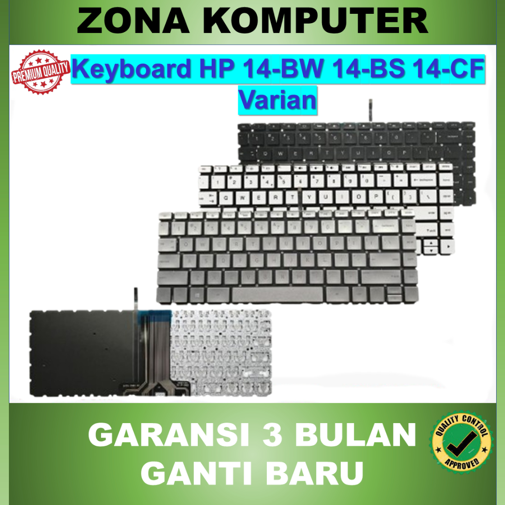 Hp 14-Bw 14-bs 14-df 14-BW501AU TPN-C131 14G-BR002TU คีย์บอร์ดแบ็คไลท์สีเงิน