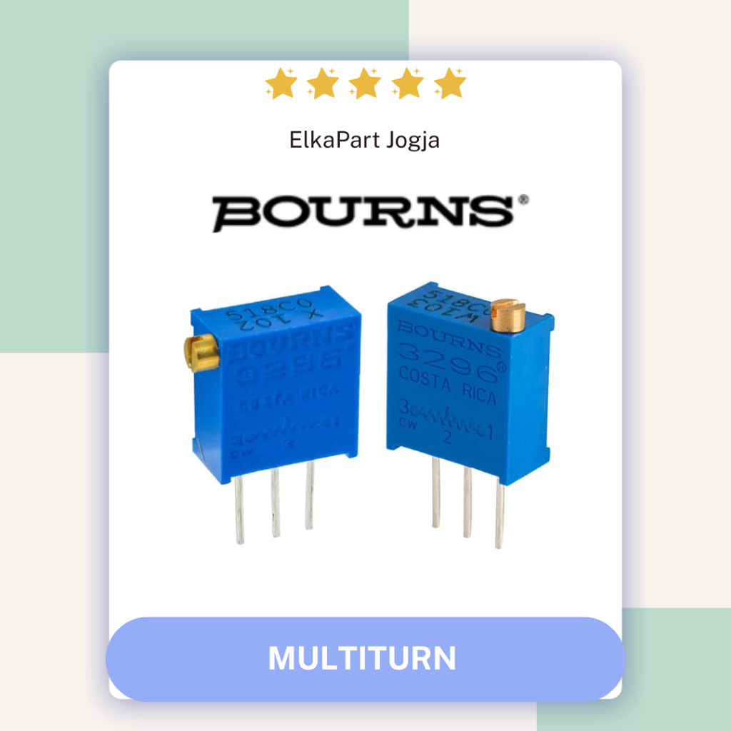 Multiturn 3296W / 3296X Trimmer Potentiometer Trimpot Pot Potentiometer ORIGINAL BOURNS TRIMPOT MULT
