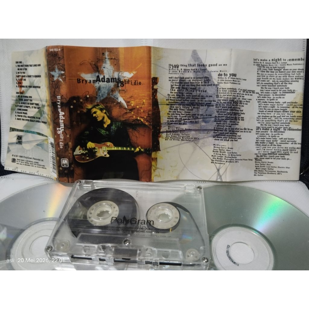 ตลับ BRYAN ADAMS >> เช็คอัลบั้ม