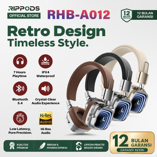 RIPPLE RHB A012 Headset Bluetooth Super Bass RGB Lighting Wireless Headphone Bluetooth V5.4 Gaming Headset Rippods