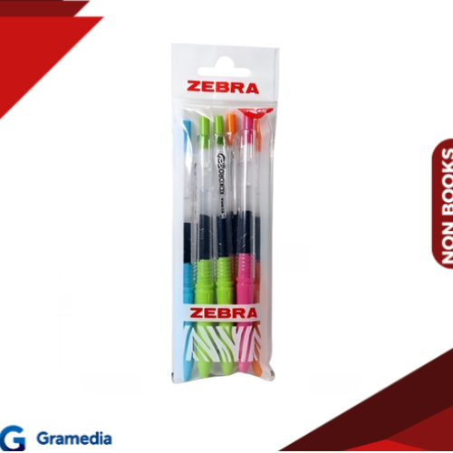 Gramedia Medan - ปากกา Zebra Kokoro Mix แพ็ค 6 ชิ้น