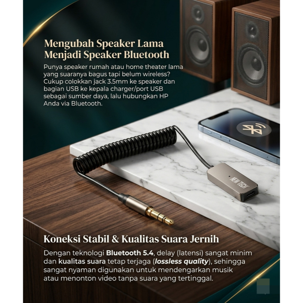 รถเครื่องรับสัญญาณเสียงไร้สายบลูทูธ USB ถึง Aux 3.5 มม.สําหรับรถหัวลําโพง/สาย Audio Aux Adapror ไร้ส