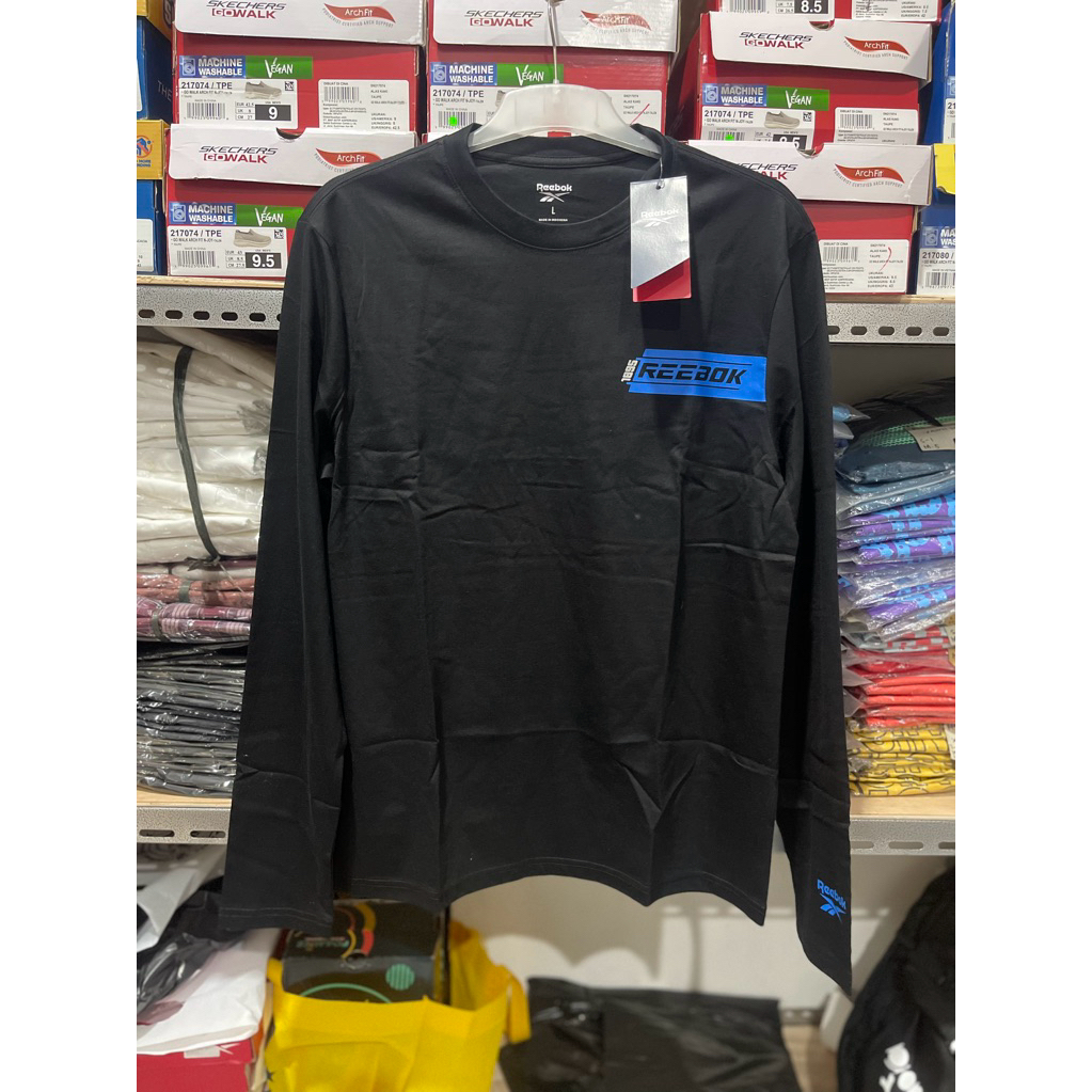 REEBOK MENS LONG SLEEVE T-SHIRT REEBOK MENS T-SHIRT