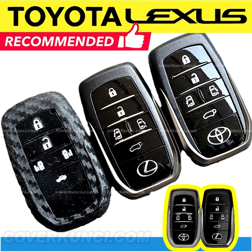 LEXUS LM350h Casing key Cover Silicone Carbon SBN Remote Cover lexus lm350h Keyless Cover