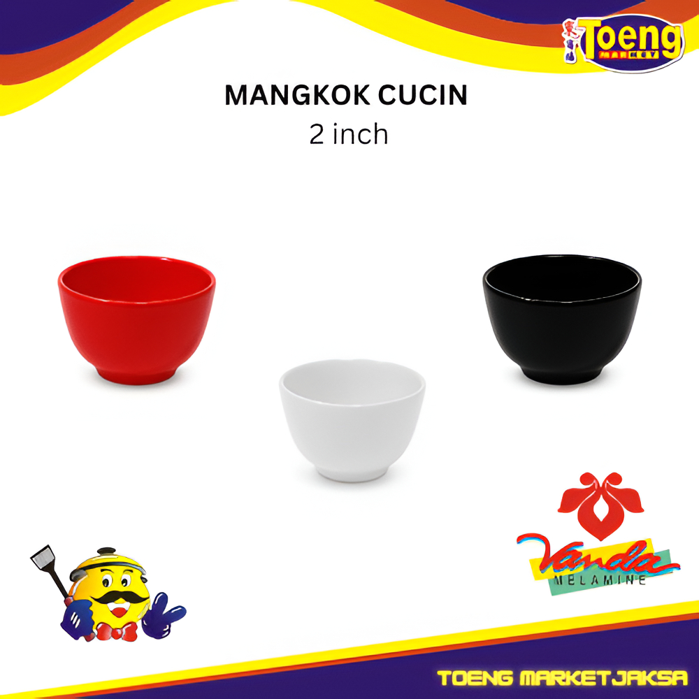 ชามล้างเมลามีน 2 นิ้ว - 2 นิ้ว PLAIN SRITHAI VANDA MELAMINE