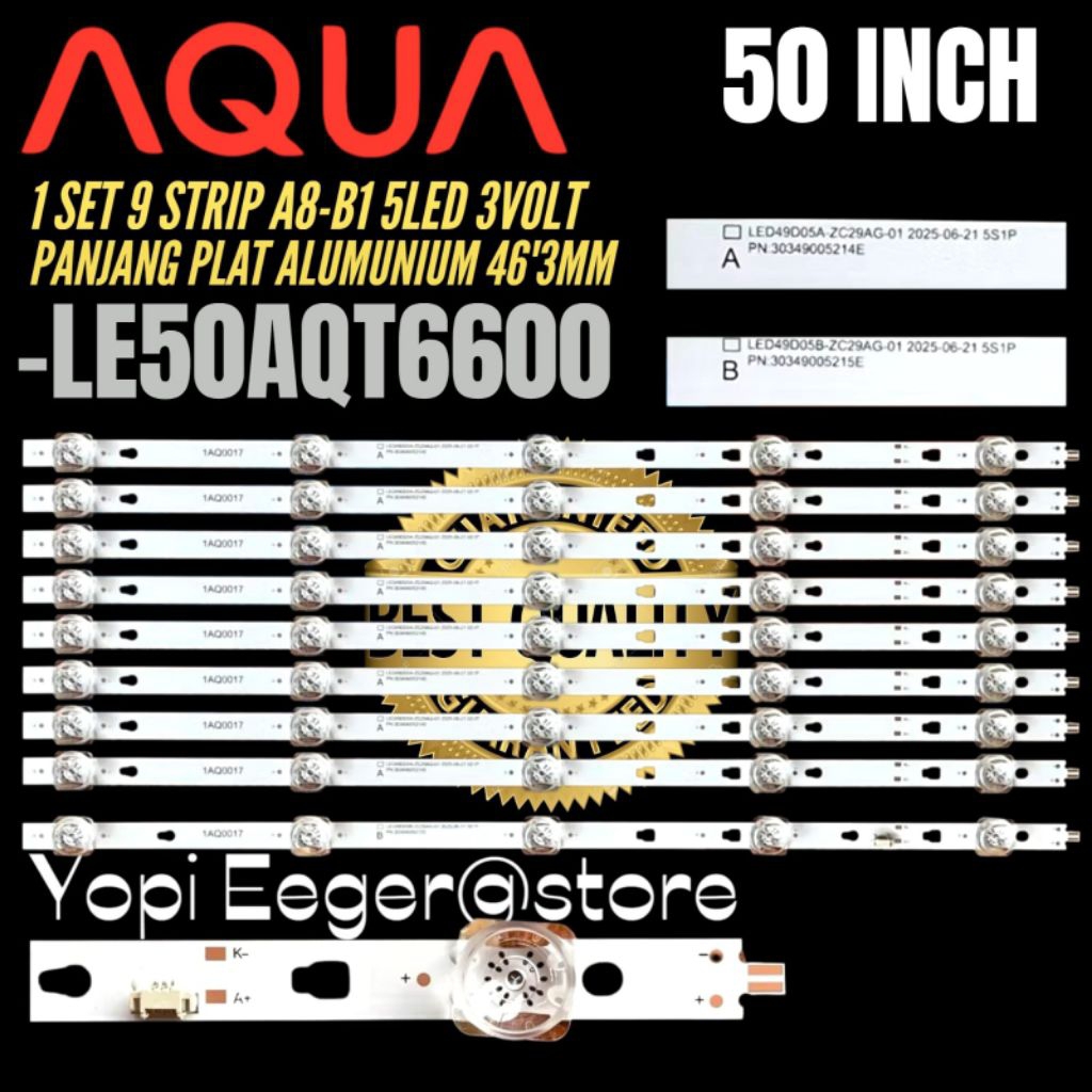 AQUA 50 INCH LED TV BACKLIGHT LE50AQT6600 50 INCH AQUA LED TV BACKLIGHT