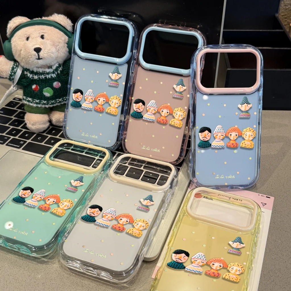 Polka Dot ฤดูร้อนสนุก 3D ตุ๊กตา HandHealth Macaron สี 2 ใน 1 สําหรับ VIVO Y30 Y50 Y91 Y95 Y91C Y1S Y