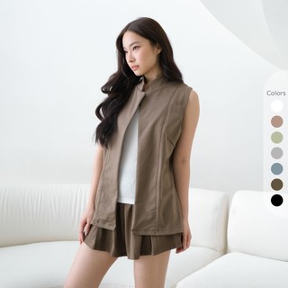 Isla Belista Vest Basic - Vest Blazer Plain Outer - Rompi Wanita
