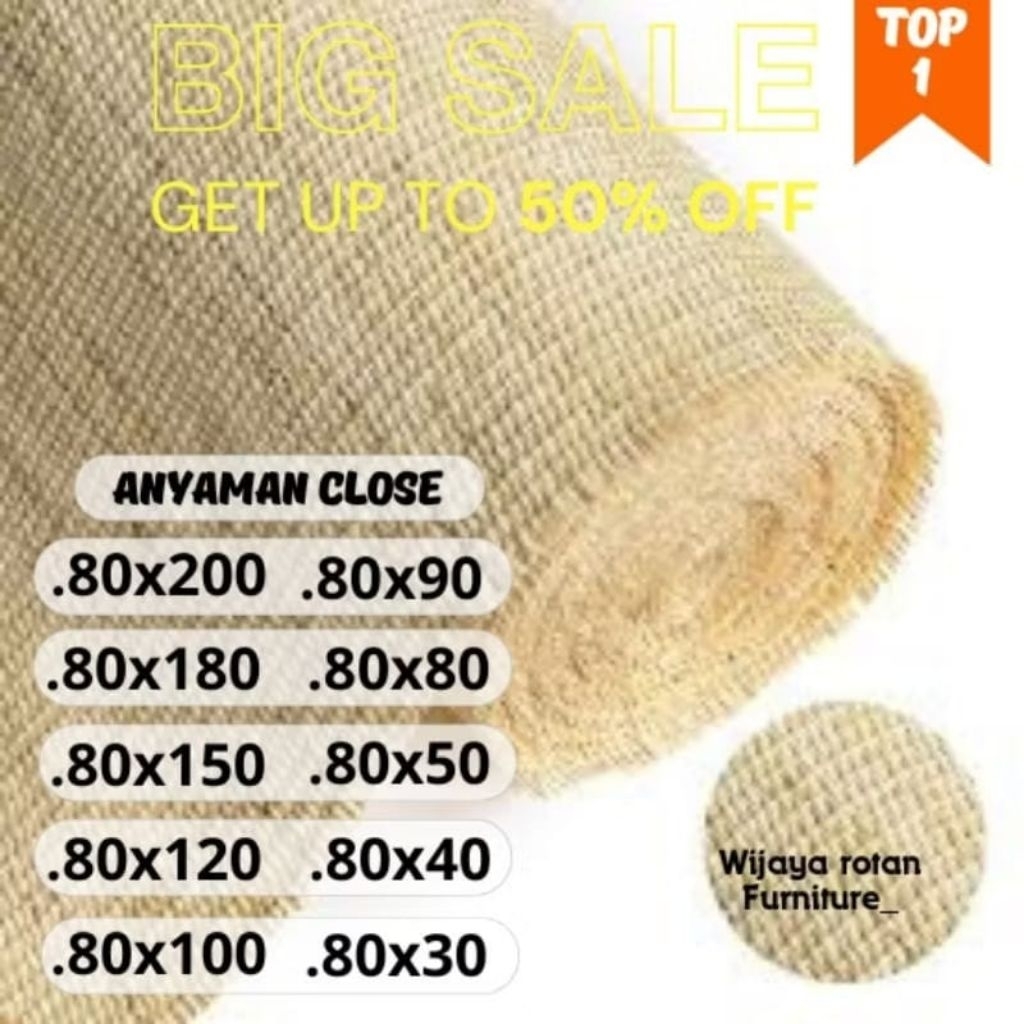 80CM TIGHT RATTAN WOVEN/WEBBING RATTAN CLOSE/RATTAN โดย THE METER