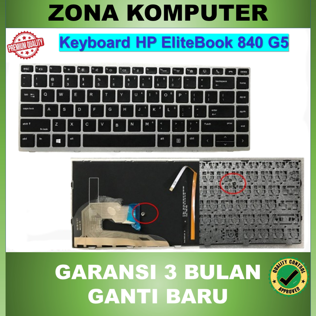 HP Elitebook 840 G5 745 G6 745 G5 840 G6 745-G6 840-G5 840-G6 745-G5 ไม่มีคีย์บอร์ดแบ็คไลท์