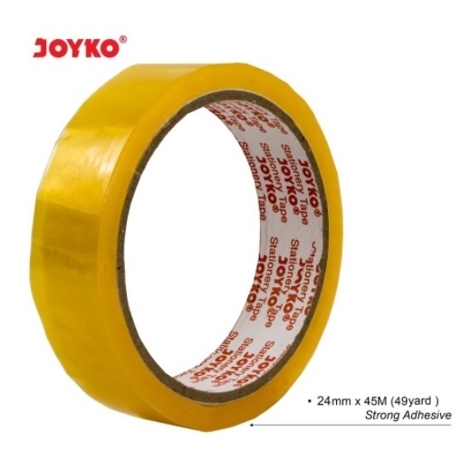 (GET 1 ชิ้น) JOYKO STATIONERY TAPE 24 MM / Joyko Yellow Insulation 24 MM 1" INCH x 45 M เมตร
