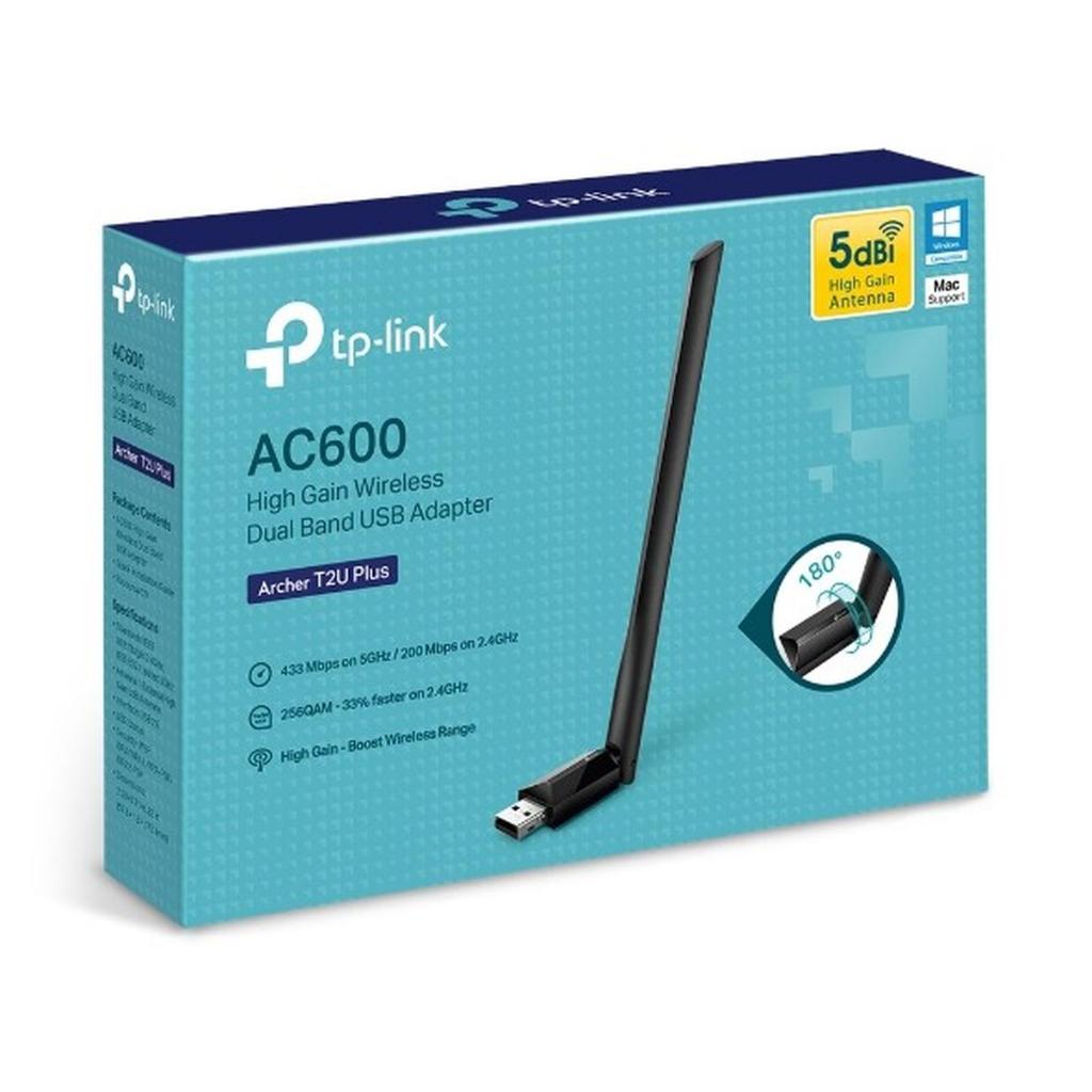 TP-Link TPLink Archer T2U Plus AC600 High Gain Wireless Dual Band USB