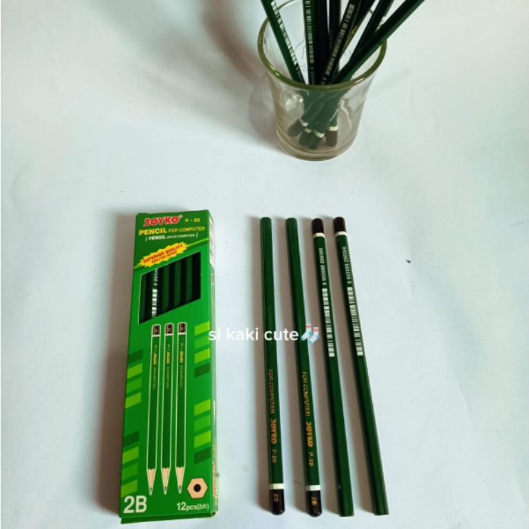HIJAU Joyko Green Computers ดินสอ 2B 12 ชิ้น