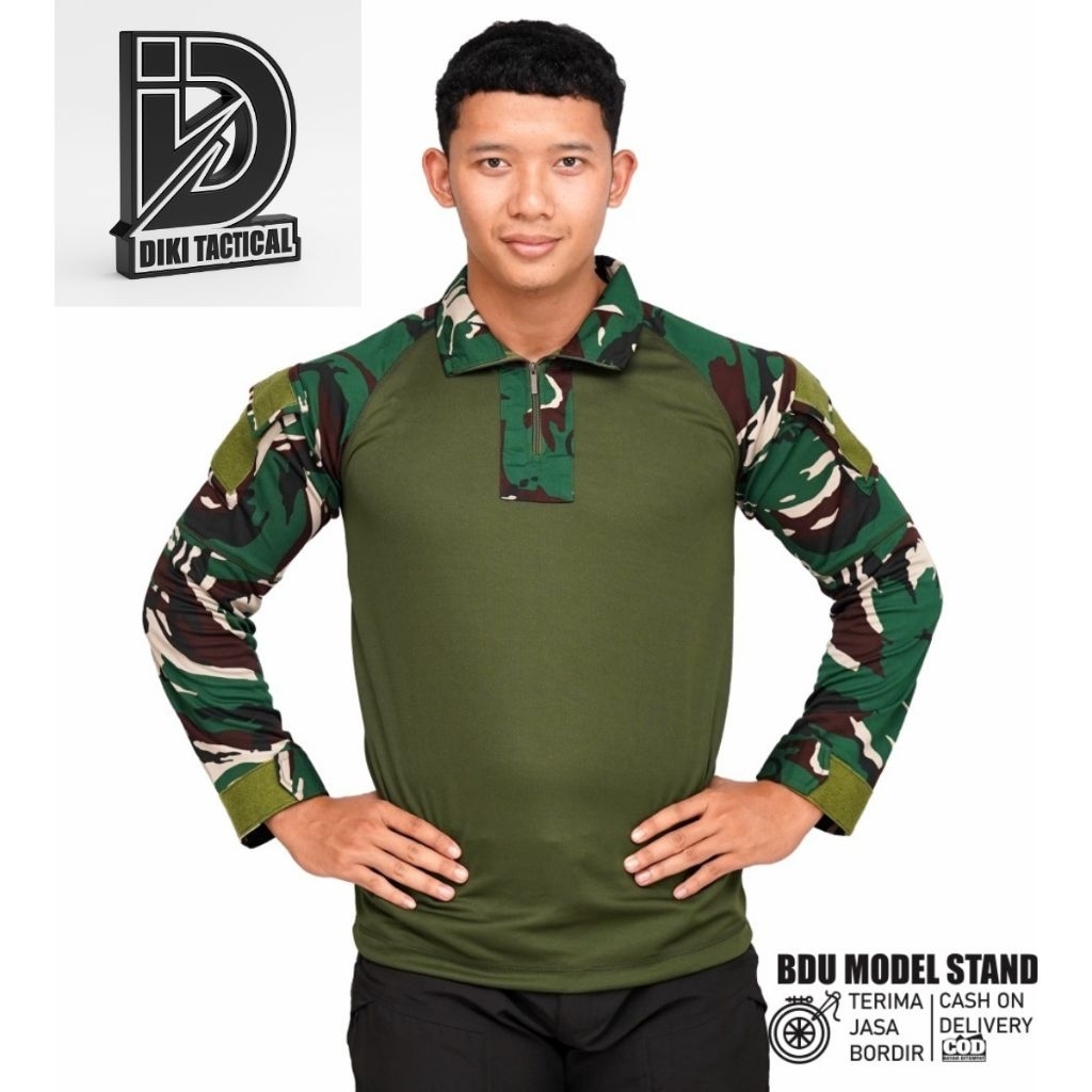 DRYFIT LONG-SLEEVED CAMO T-SHIRT DRYFIT เสื้อยืดกลางแจ้ง LONG DRYFIT CAMO FIELD T-SHIRT