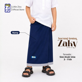 Little Zizu - Sarung Anak Instan Zaky Motif Polos