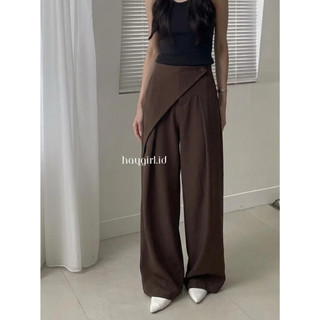 Haygirl - celana cullote long pants - celana cullote wanita - celana cullote panjang loose pants hingga lantai