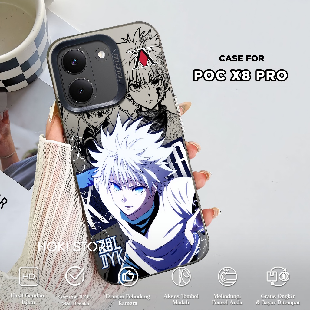 HP CASE POCO X8 PRO - HUNTER X HUNTER Motif - HYBRID IMD PLATE PREMIUM GLOSSY SO COOL - เคสมือถือ So