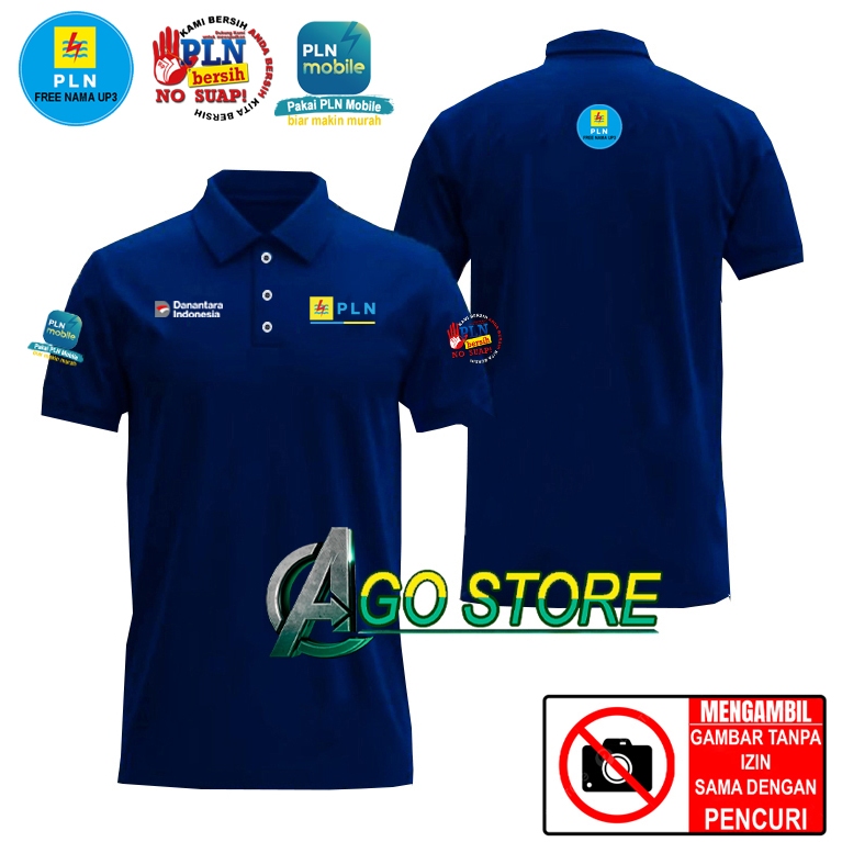 เสื้อโปโล เสื้อคอปก เสื้อคอปก รุ่น เสื้อโปโล PLN UP3 Danantara No Suap Digital DTF Screen Printing A