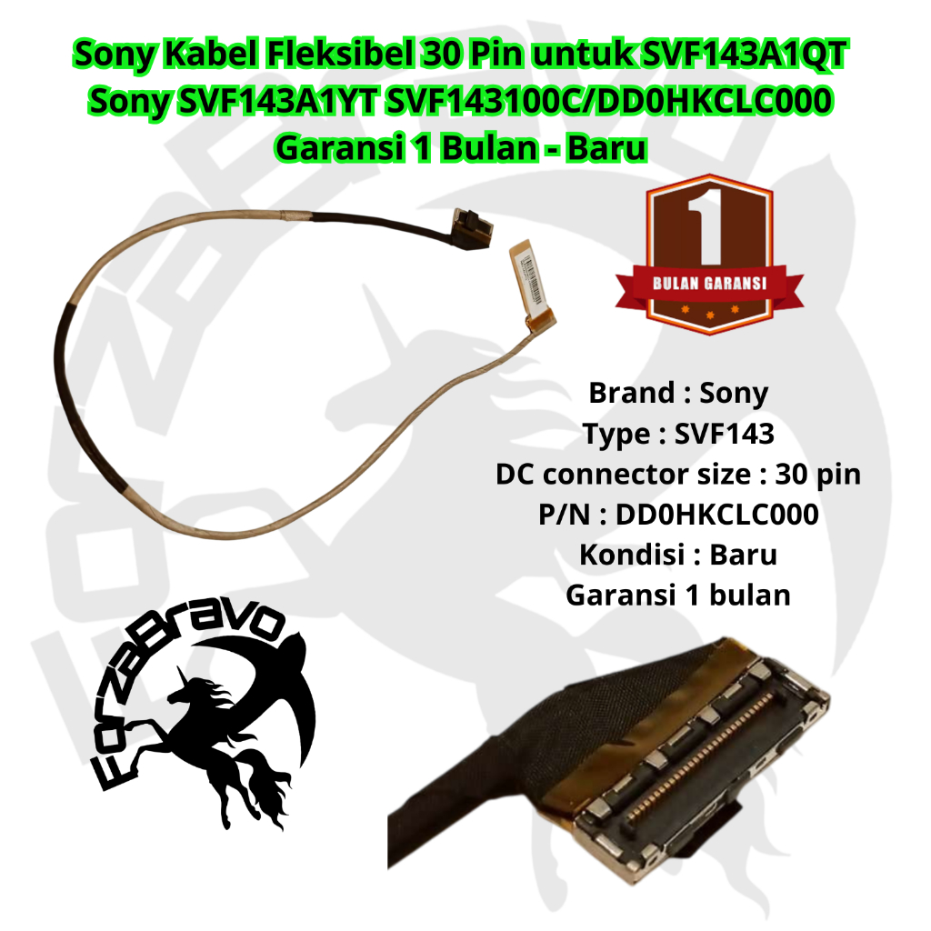 Sony 30 Pin สายยืดหยุ่นสําหรับ SVF143A1QT Sony SVF143A1YT เข้ากันได้กับรุ่น SVF143100C/DD0HKCLC000 ร