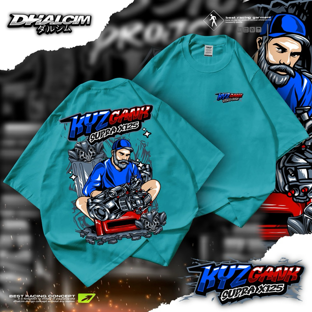 KYZ GANK DISTRO SUPRA X 125 TOSKA, KYZ RACING เสื้อยืด, เสื้อยืด KYZ SUPRA, เสื้อยืด KYZ SUPRA RACE,