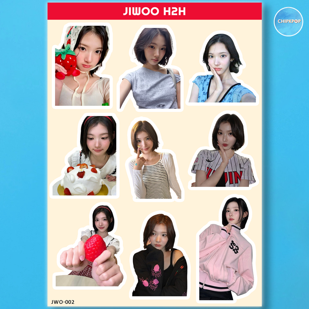 JIWOO HEARTS2HEARTS สติ๊กเกอร์ KPOP I KPOP H2H I JIWOO | HEARTS2HEARTS I MERCHANDISE KPOP I ARTIST P