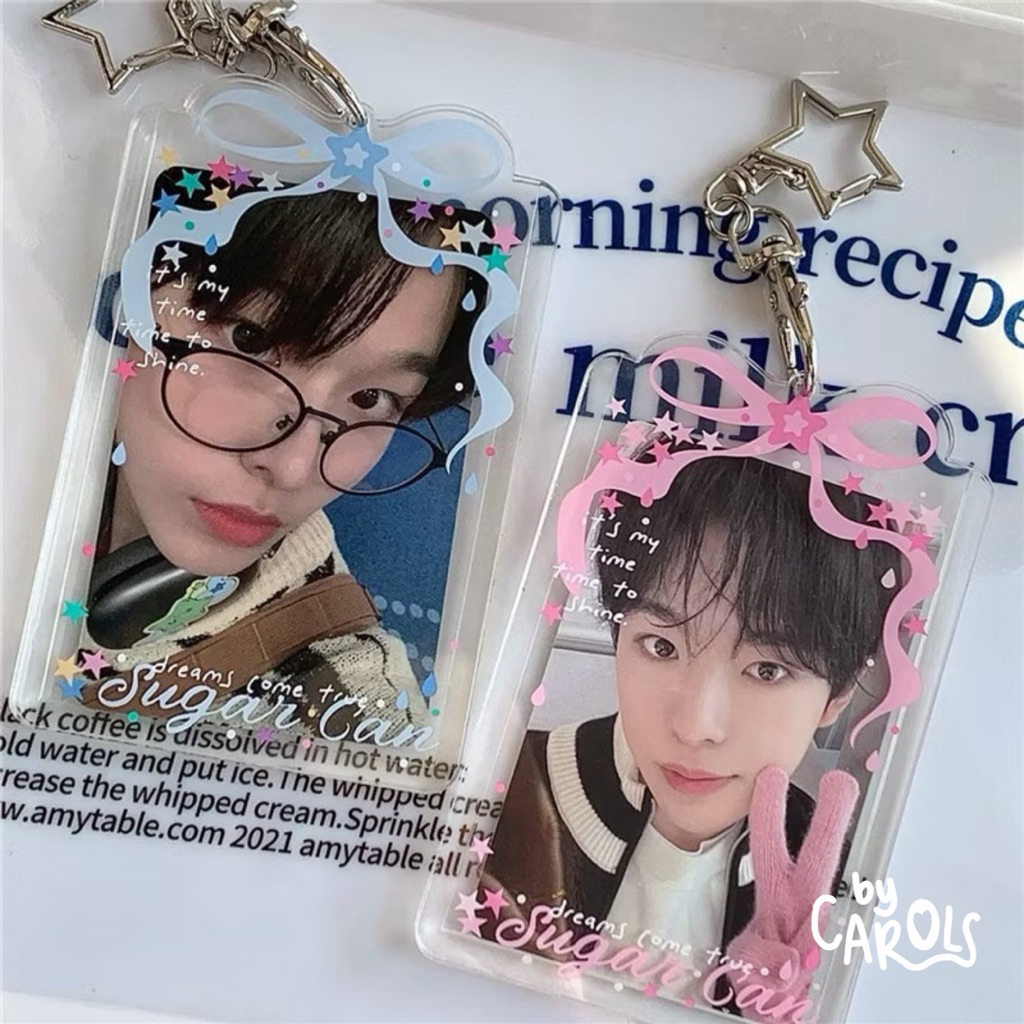 [BYC] ACRYLIC RIBBON PHOTCARD HOLDER PC HOLDER CARD HOLDER CAHOL KPOP