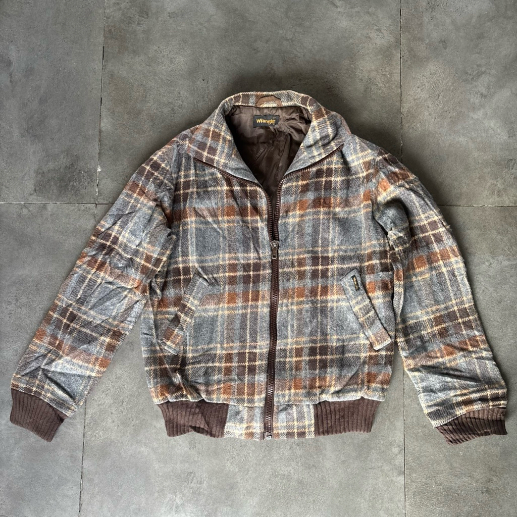 Wrangler Tartan Woolen Coach Jacket Man