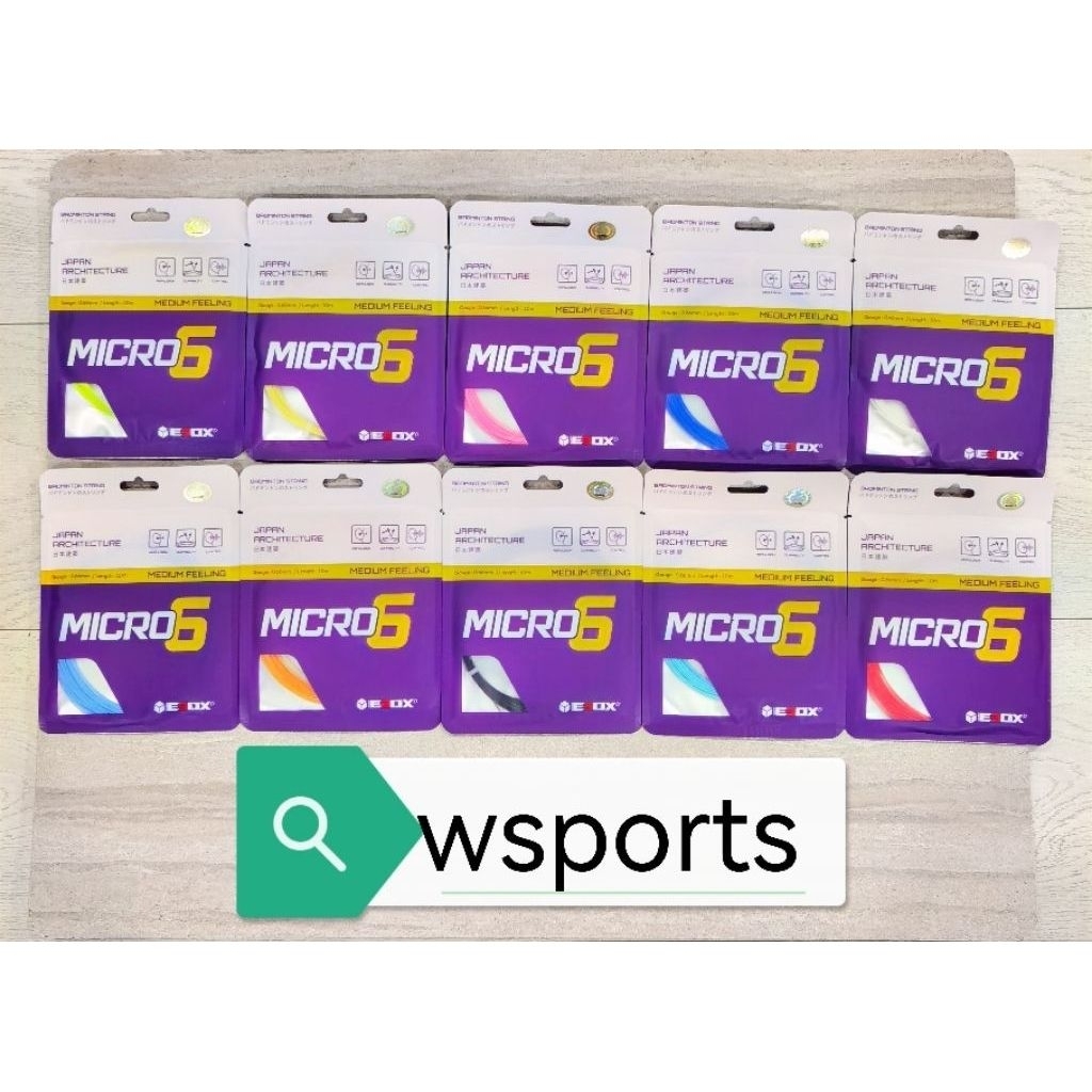 สายแบดมินตัน Ebox MICRO 6 ของแท้ของญี่ปุ่น