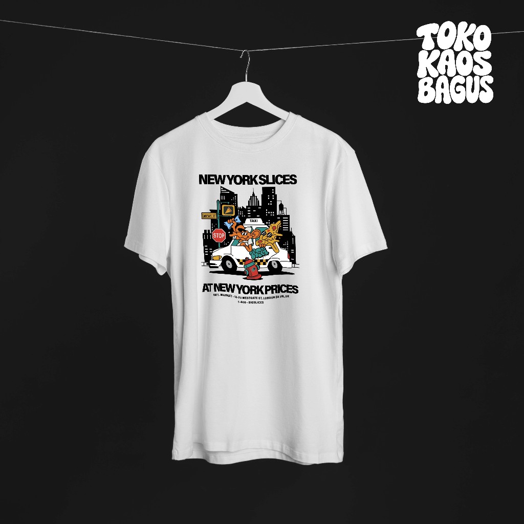 เสื้อยืด Unisex | เสื้อยืดกราฟิกนิวยอร์กชิ้น | การพิมพ์หน้าจอ DTF | เอ็นเอสเอ 30ส