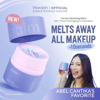 NEW! Wardah Cleansing Balm Barrier Soothe Twist 40 g - Hapus Makeup 10 Detik, Menenangkan Kulit Kemerahan, dan Menjaga Kelembaban Kulit, serta Merawat Skin Barrier - Untuk Semua Jenis Kulit, Dermatologically Tested, Non-Comedogenic - Skincare